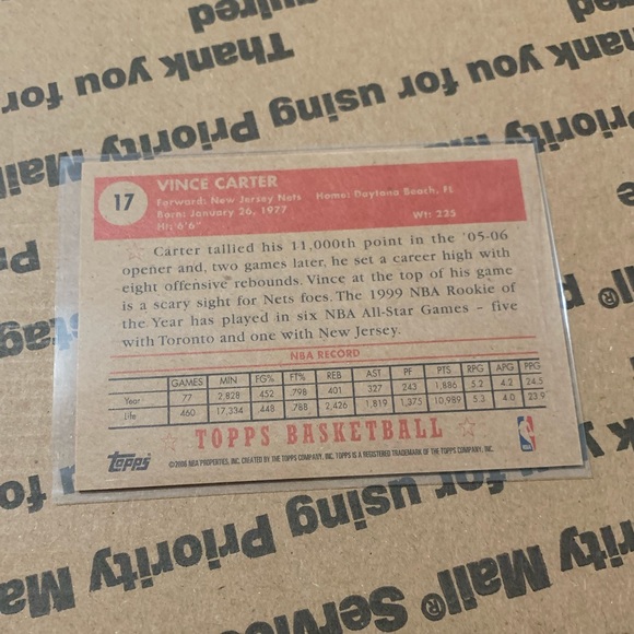 Vince Carter ‘06 Topps 1952 Style Card - Picture 7 of 7